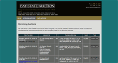 Desktop Screenshot of baystateauction.com