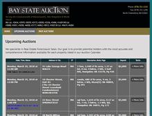 Tablet Screenshot of baystateauction.com